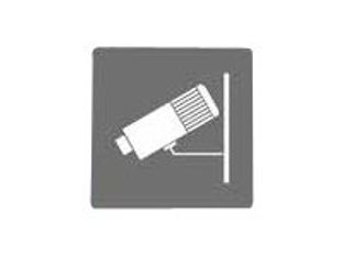 Pickup Home 3D - Plaque Acrylique Surveillance caméra - 9 x 9 cm - gris