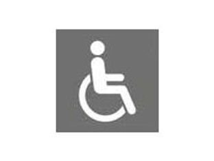 Pickup Home 3D - Plaque Acrylique Handicapés - 9 x 9 cm - bois