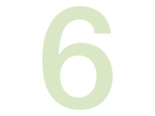 Pickup Glow in the dark - Étiquette autocollante phosphorescente 100 mm - Chiffre 6/9