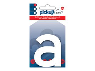 Pickup Home 3D Rio - Étiquette autocollante 100 mm - Lettre A -  blanc