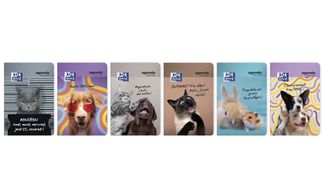Agenda Oxford Funny Pets - 12x18cm - 6 décors - Hamelin