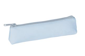 Trousse plate cuir L'Étudiant - 1 compartiment - différents coloris pastels disponibles - Hamelin