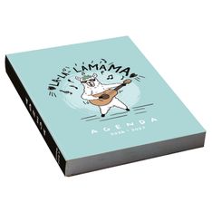 Agenda scolaire journalier 12 x 17 cm - couverture souple - motif lama