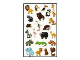 Maildor - 1 feuille gommettes savane