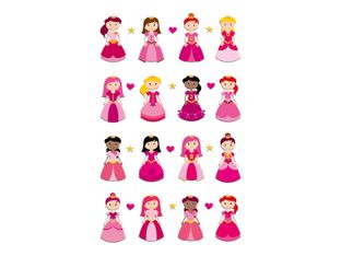 Maildor - 1 feuille gommettes princesses