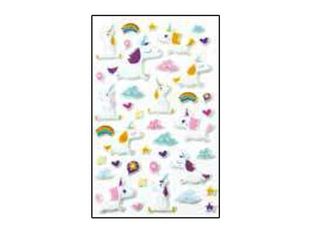 Maildor - 1 feuille gommettes licorne - 7 x 12cm