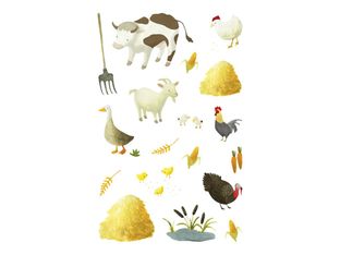 Maildor - 4 feuilles gommettes ferme