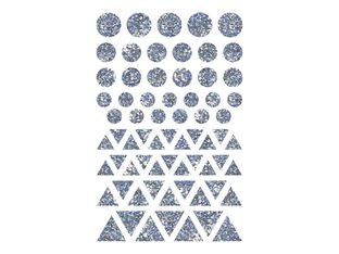 Maildor - 4 feuilles gommettes hologramme - géométrique