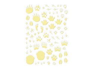 Maildor - 2 feuilles gommettes phosphorescentes traces de patte