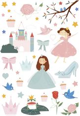 Maildor - 6 feuilles gommettes princesses