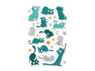 Maildor - 1 feuille gommettes chatons