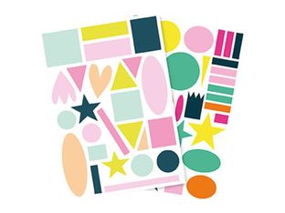 Maildor - 6 feuilles gommettes géométriques - géant