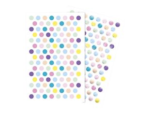 Maildor - 4 feuilles gommettes ronds - métal