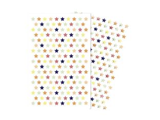 Maildor - 4 feuilles gommettes étoiles - métal