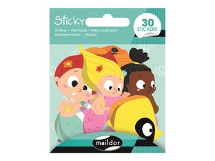 Maildor - 1 feuille gommettes sirènes