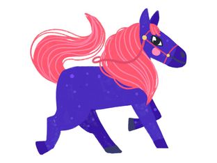 Maildor - gommettes chevaux