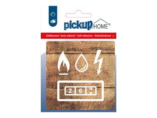 Pickup Home 3D - Plaque Acrylique Compteur électrique - 9 x 9 cm - bois