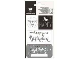 Clairefontaine Excellia Océane Birthday - jeu d'adhésifs de décoration