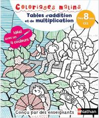 Coloriages malins : Tables d'addition et de multiplication - Dès 8 ans