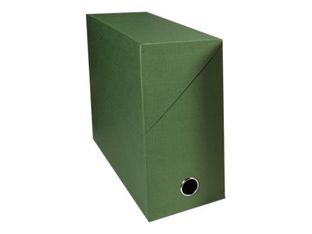 Exacompta - Boîte de transfert - dos 120 mm - toile vert