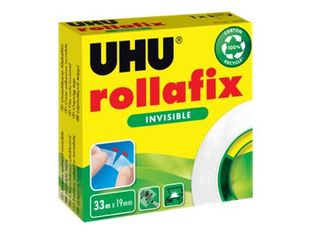 UHU Rollafix - Ruban adhésif invisible - 19 mm x 33 m