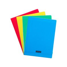 Calligraphe 8000 - Cahier polypro A4 (21x29,7 cm) - 48 pages - grands carreaux (Seyes) - disponible dans différentes couleurs
