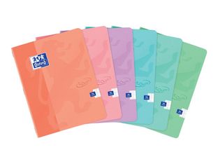 Oxford Touch - Cahier 17 x 22 cm - 96 pages - grands carreaux (seyès) - disponible dans différentes couleurs