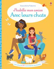 J'habille mes amies avec leurs chats - autocollants