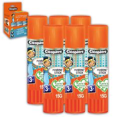 Cléopâtre Cléostick - 6 bâtons de colle marine - 15 gr