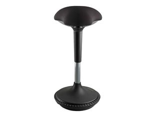 Siege technique MOOVE - tabouret assis-debout ergonomique - hauteur réglable jusqu'à 89 cm - noir