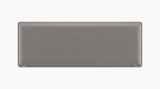 Panneau acoustique avec patine de fixation noir - L140 x 40 cm - Gris