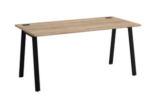 Bureau MAMBO - 140 cm - Pieds métal - Chêne Sonoma/noir