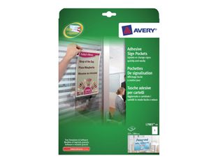Avery - 10 pochettes autocollantes - 221 x 304 mm