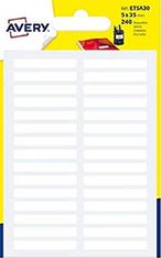 Avery - 240 Étiquettes multi-usages blanches - 5 x 35 mm - réf ETSA30
