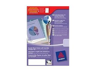 Avery - Intercalaire personnalisable 8 positions - A4 Maxi - polypropylène