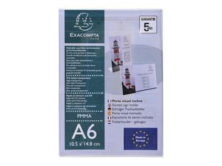 Exacompta - Présentoir porte-visuel incliné - A6 horizontal/vertical