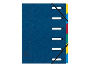 Exacompta Harmonika - Trieur à fenêtres 6 positions - bleu