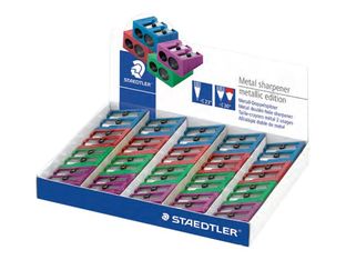 STAEDTLER - Taille crayon - 2 trous métal - plusieurs coloris disponibles