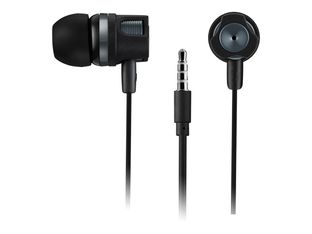CANYON Kit main libre - Ecouteurs filaire avec micro - intra-auriculaire - noir/gris 