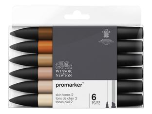 ProMarker - Pack de 6 marqueurs double pointe - ton de chair