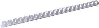 DSB - 100 anneaux de reliure en plastique - 10 mm - jusqu'à 55 feuilles - blanc