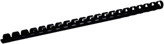 DSB - 100 anneaux de reliure en plastique - 16 mm - jusqu'à 120 feuilles - noir