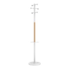 Unilux Access - Porte-manteau - 6 patères - blanc/bois
