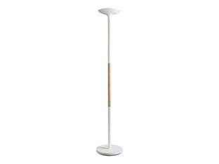 Unilux - Lampadaire Pryska - LED - variateur d'intensité tactile - 180 cm - blanc/bois