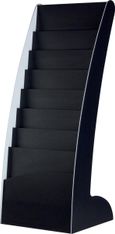 Présentoir fixe Courbo - 8 cases - noir