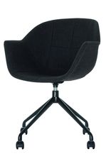 Lot de 2 chaises GANT - avec accoudoirs - anthracite