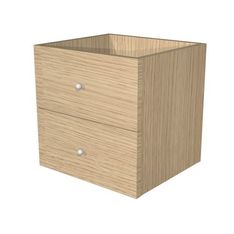 Jeu de 2 tiroirs pour bibliothèque MAXICOLOR - imitation chêne clair