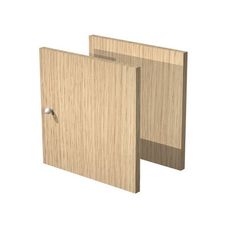 Jeu de 2 fonds pour bibliothèque MAXICOLOR - imitation chêne clair