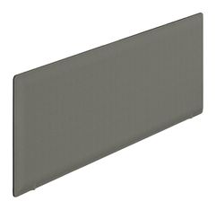 Panneau acoustique avec patine de fixation noir - L140 x 40 cm - Gris