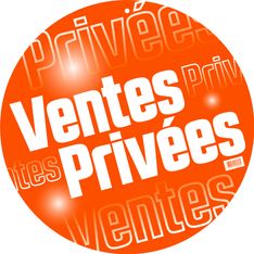 Logistipack - Affiche ronde VENTES PRIVÉES - Diamètre 48 cm